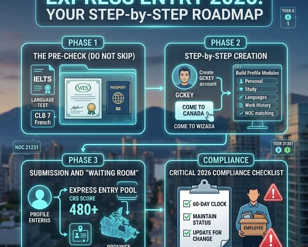 Express Entry 2026: The Step-by-Step Roadmap to Opening Your Profile Correctly