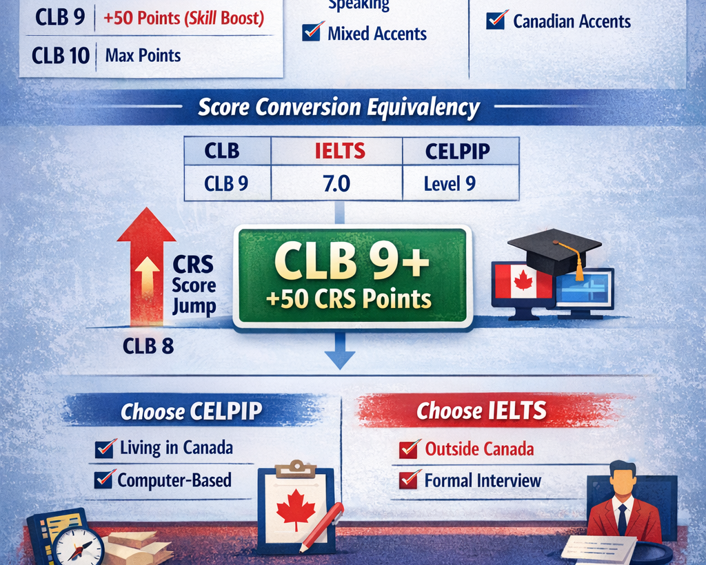 IELTS vs CELPIP: Which Gives You More Points for Canadian Immigration?